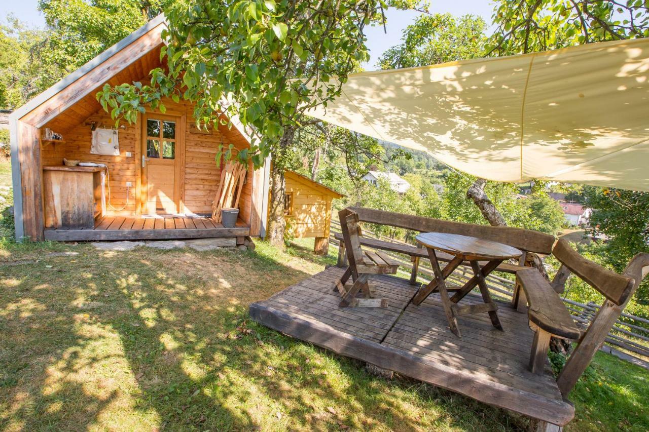 Glamping Organic Farm Slibar Villa Tržič Dış mekan fotoğraf